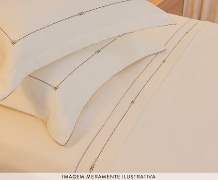 Jogo de Lençol Artemis Amendoa | Westwing