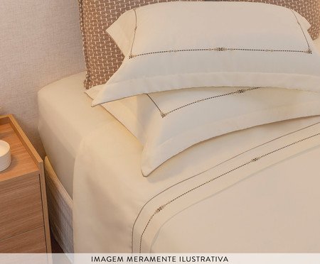 Jogo de Lençol Artemis Amendoa | Westwing