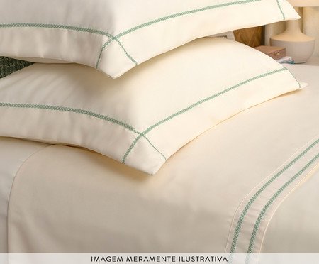 Jogo de Lençol Telares Verde Floresta | Westwing