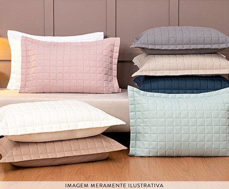 Porta-Travesseiro Basic Matelado Bege | Westwing