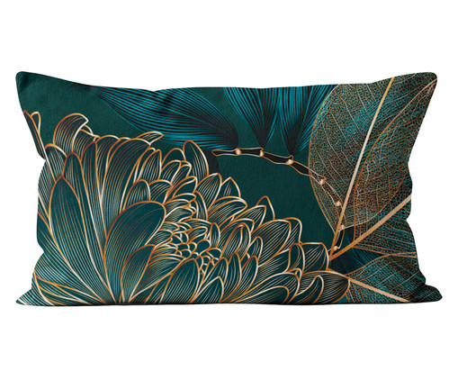 Capa de Almofada em Veludo Tropical Phomello, Verde | WestwingNow