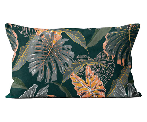 Capa de Almofada em Veludo Tropical Rudo, Verde | WestwingNow