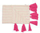 Manta para Sofá com Tassel Pop - Bege e Pink, Rosa | WestwingNow