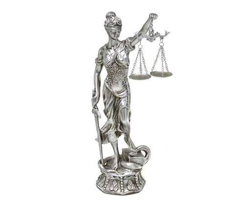 Adorno Dama da Justiça Ivair, silver or metallic | WestwingNow