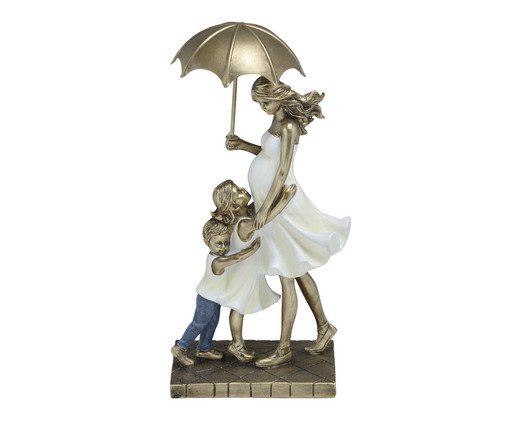 Escultura Familia com Pet Iraci, multicolor | WestwingNow
