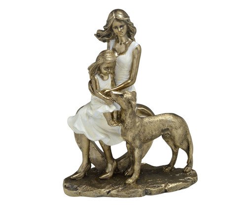Escultura Familia com Pet Caturama, multicolor | WestwingNow