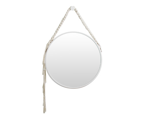 Espelho de Parede Redondo Jade - 50cm, Branco | WestwingNow