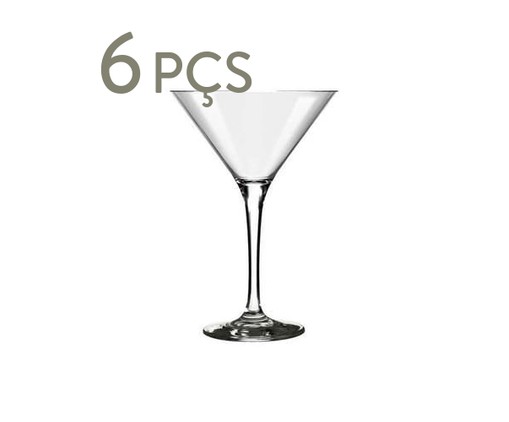 Jogo de Taças para Martini em Vidro Rick - Transparente, Transparente | WestwingNow
