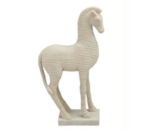 Adorno Cavalo Barbaças, beige | WestwingNow