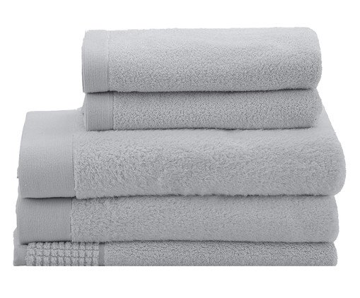Jogo de Banho Gigante Leggero Prata, silver or metallic | WestwingNow