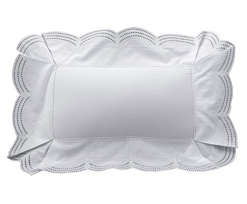 Capa de Almofada Windsor Bordado Branco 300 Fios, white | WestwingNow