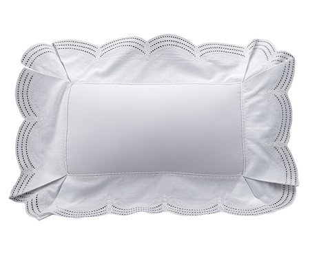 Capa de Almofada Windsor Bordado Branco 300 Fios | Westwing
