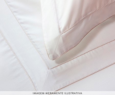 Capa de Almofada Windsor Bordado Branco 300 Fios | Westwing
