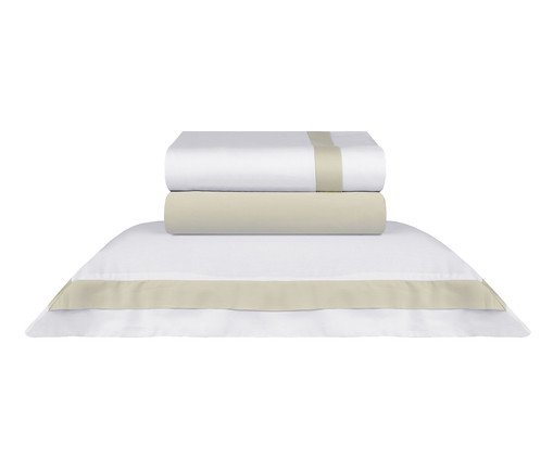 Jogo de Lençol St Germain Fendi 300 Fios, beige | WestwingNow
