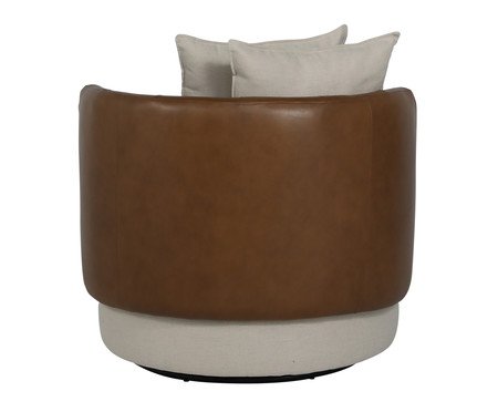 Poltrona Málaga Giratória Bege | Westwing