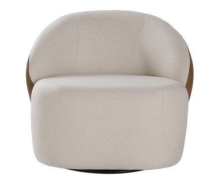 Poltrona Marbella Giratória Bege | Westwing