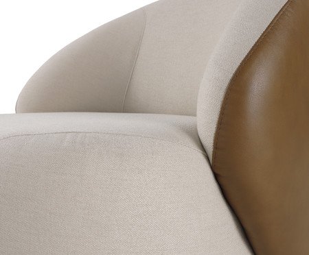 Poltrona Marbella Giratória Bege | Westwing