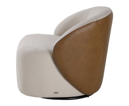 Poltrona Marbella Giratória Bege | Westwing
