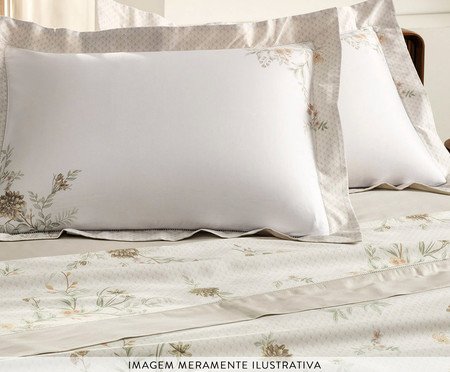 Jogo de Cama Floraline Sublime Ponto Ajour | Westwing