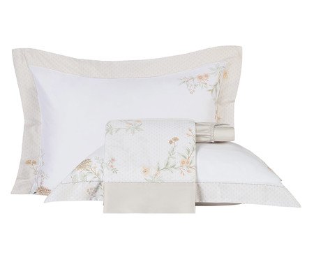 Jogo de Cama Floraline Sublime Ponto Ajour | Westwing