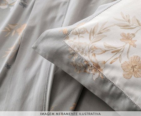 Jogo de Cama Flor de Lírio Sublime Ponto Ajour | Westwing