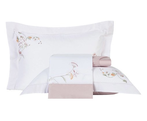 Jogo de Cama Rosen Sublime Ponto Ajour, multicolor | WestwingNow