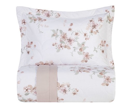 Jogo de Colcha Liliflora Algodão Lux Apaixonada 200 Fios, multicolor | WestwingNow