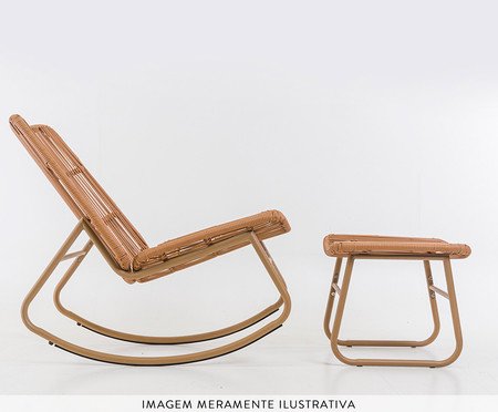 Conjunto de Cadeira e Apoio de Pé Geneva | Westwing