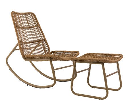 Conjunto de Cadeira e Apoio de Pé Geneva | Westwing