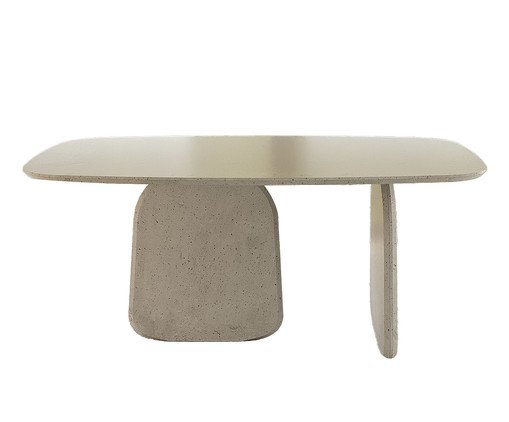 Base Pétrea com Contratampo Tampo Pétreo Cinza, grey | WestwingNow