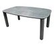 Mesa de Jantar Pilotis com Tampo Pétreo Cinza Escuro, grey | WestwingNow