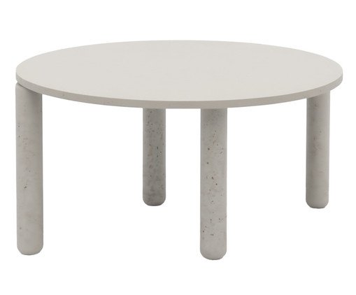 Base Pilotis com Contratampo Tampo Círculo Branco, white | WestwingNow