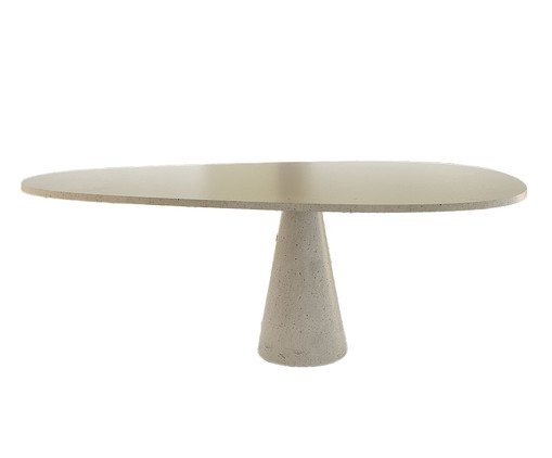 Base Concreta Jantar com Contratampo Tampo Balanço Branco, white | WestwingNow