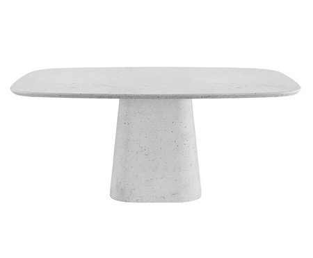 Mesa de Jantar  Ampla Tampo Pétreo Branco | Westwing