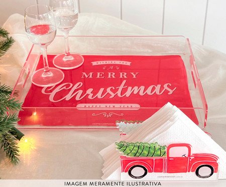 Bandeja de Acrílico Merry Christmas | Westwing