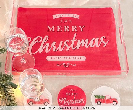 Bandeja de Acrílico Merry Christmas | Westwing