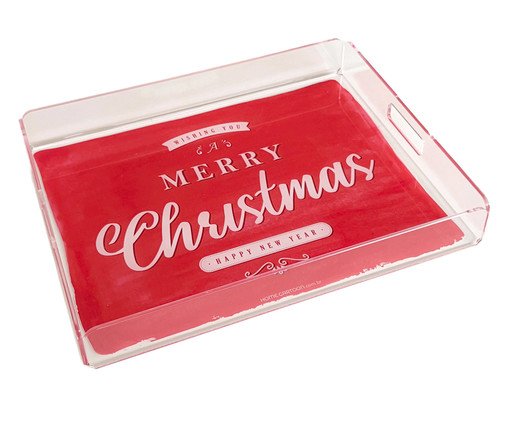 Bandeja de Acrílico Merry Christmas, red | WestwingNow
