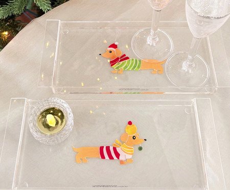 Bandeja para Aperitivo Dog Vermelho | Westwing