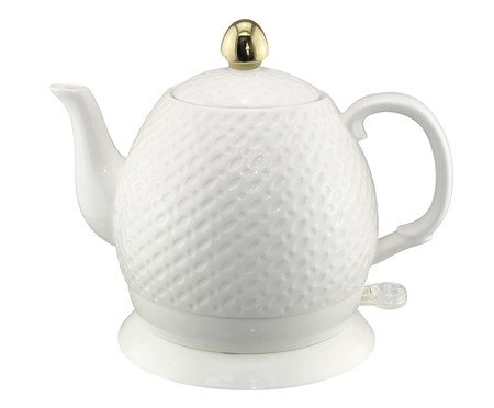 Chaleira Elétrica em Porcelana Elegance Clean Branca