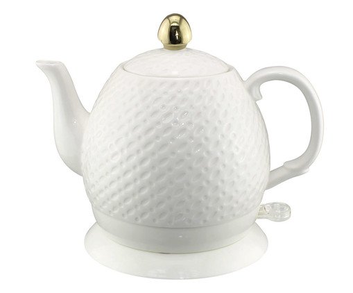 Chaleira Elétrica em Porcelana Elegance Clean Branca, white | WestwingNow
