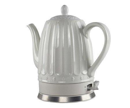 Chaleira Elétrica em Porcelana Elegance Branca