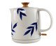 Chaleira Elétrica em Porcelana Elegance Leaf Azul, blue | WestwingNow