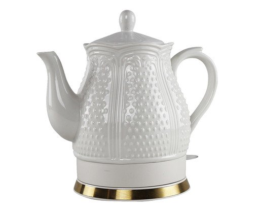 Chaleira Elétrica em Porcelana Elegance Decorada Branca, white | WestwingNow