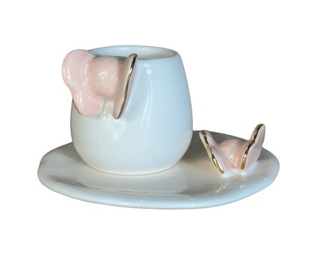 Canequinha Butterfly Gold Branco | Westwing