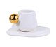 Xícara Café Sphere Gold, white | WestwingNow