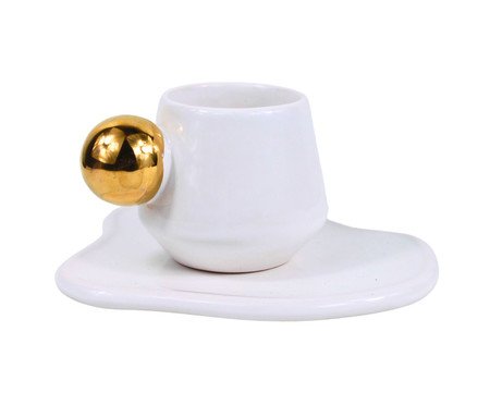 Xícara Café Sphere Gold | Westwing