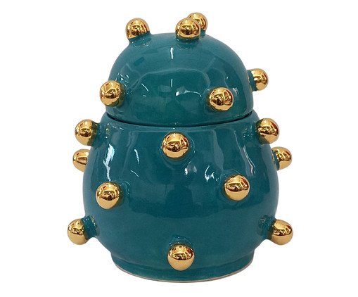 Caixa Olivia Gold Azul, blue | WestwingNow