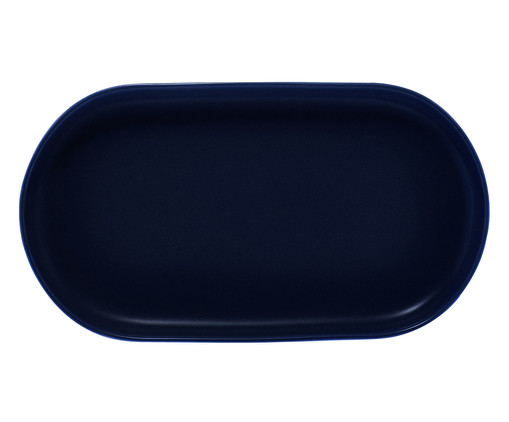 Travessa em Porcelana Oval Bears - Azul Escuro, Azul | WestwingNow