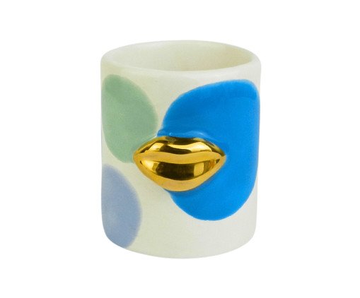 Caneca Smooch No Ring Gold, white | WestwingNow