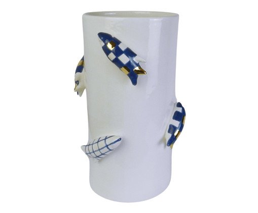 Vaso Fish Gold, white | WestwingNow